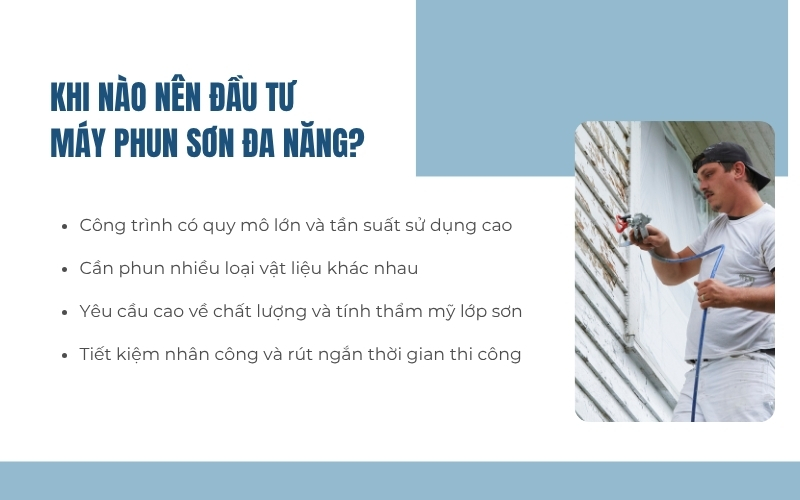 Khi nào nên đầu tư máy phun sơn đa năng?
