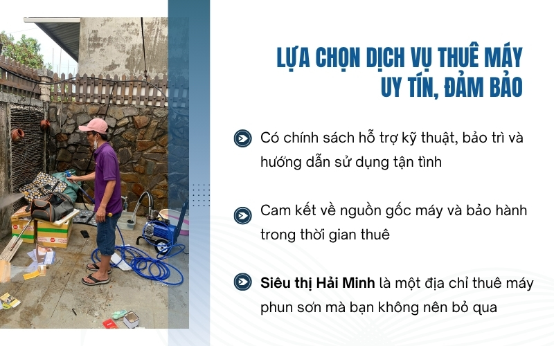 Lựa chọn dịch vụ thuê máy uy tín, đảm bảo