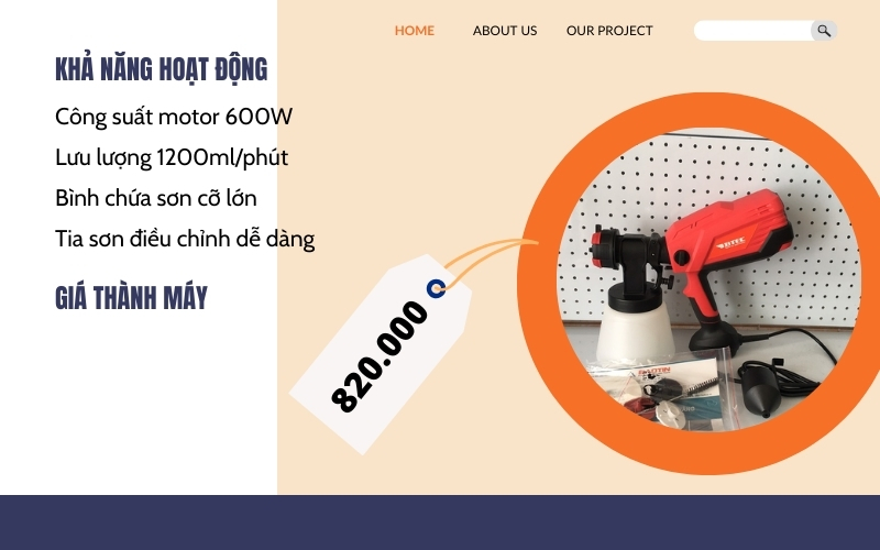 Review máy phun sơn Btec BT27-800 trước khi mua