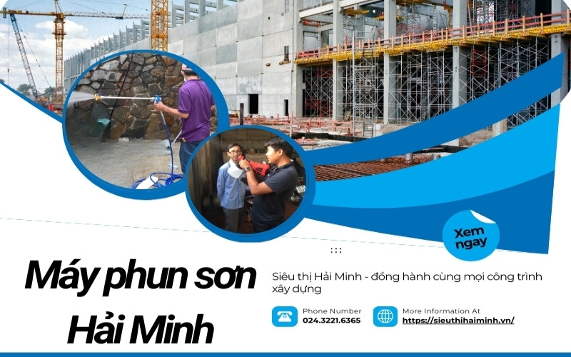 Siêu thị Hải Minh cung cấp và phân phối máy phun sơn công nghiệp