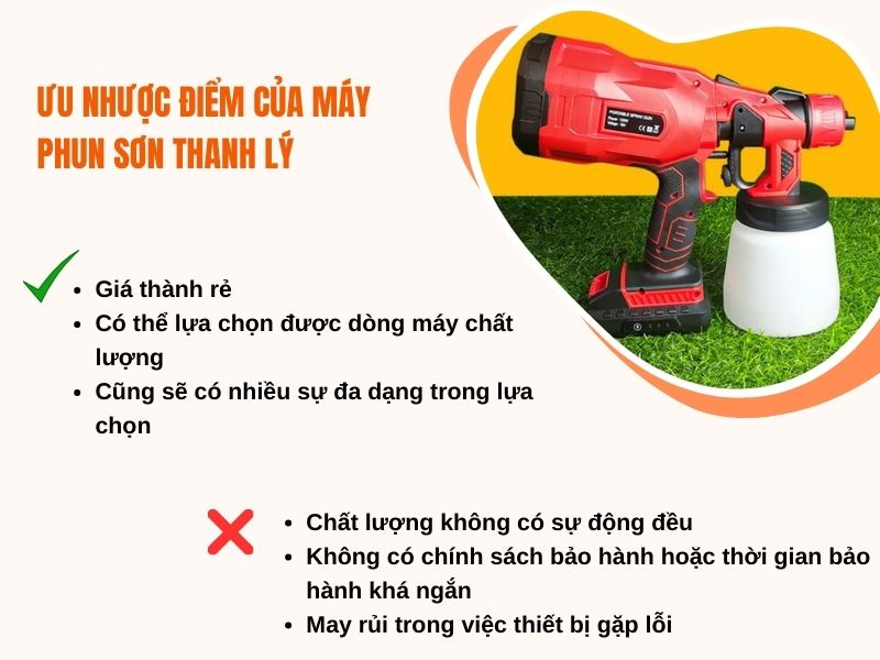Ưu điểm của máy phun sơn đã qua sử dụng