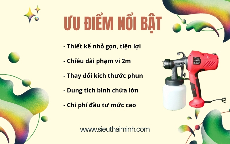 Ưu điểm nổi bật của máy phun sơn Yamafuji YF-130