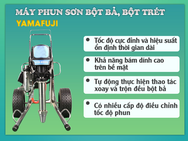 Máy phun sơn bột bả, bột trét
