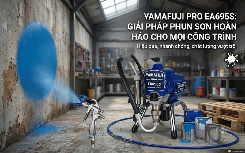 Máy phun sơn Piston Yamafuji Pro EA695S