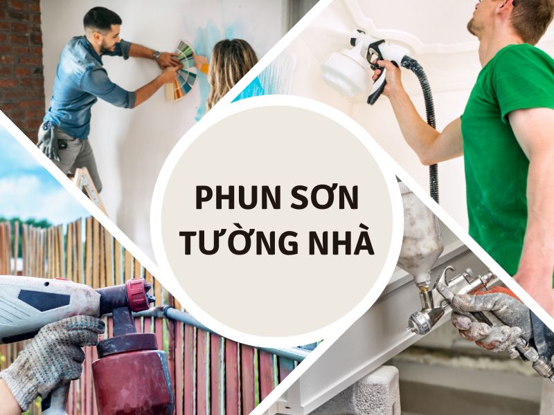 Máy phun sơn công nghiệp được ứng dụng trong các hộ gia đình
