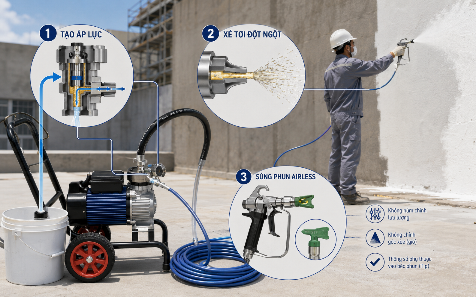 Nguyên lý hoạt động của công nghệ Airless
