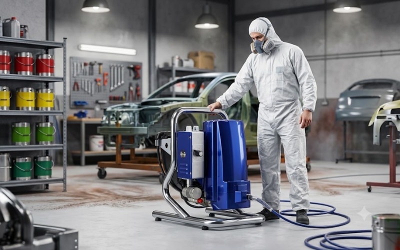 Đặc điểm nổi bật của máy phun sơn di động Yamafuji EA595HP