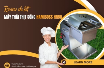 Review chi tiết máy thái thịt sống Hamiboss HR80
