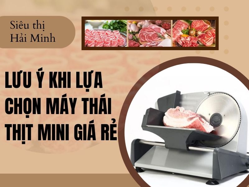 Lưu ý khi lựa chọn máy thái thịt gia đình giá rẻ