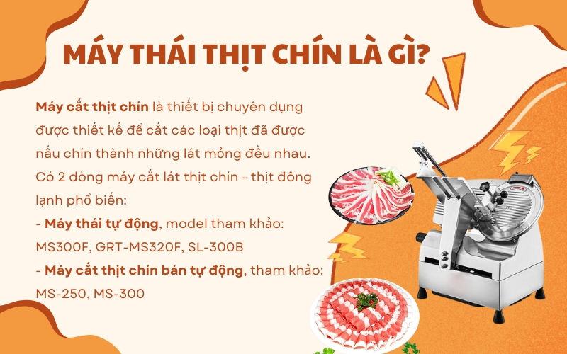 Máy thái thịt chín là gì?
