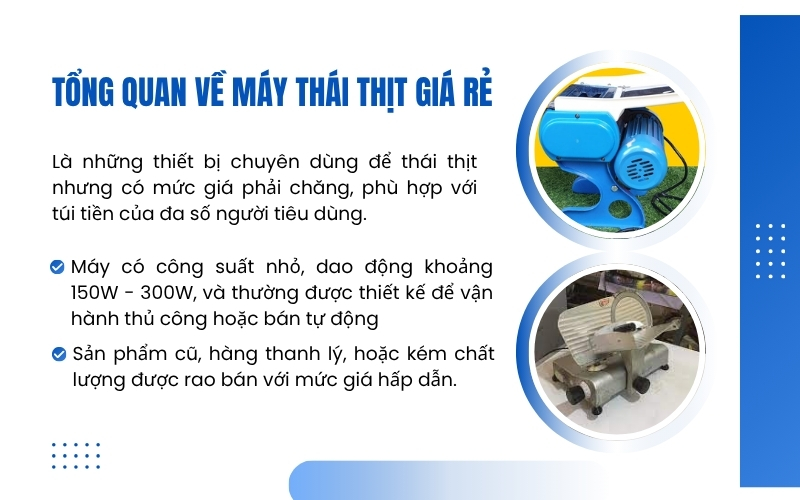 Tổng quan về máy thái thịt giá rẻ