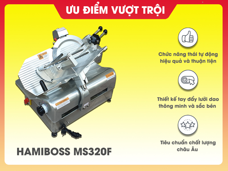 ưu điểm của máy thái thịt công nghiệp GRT-MS320F