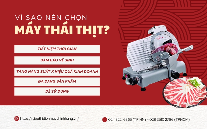 Vì sao nên chọn máy cắt thịt?