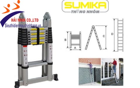 Thang nhôm rút đôi Sumika SK380D chất lượng