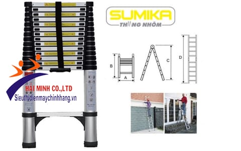 Thang nhôm rút Sumika SK440 chất lượng