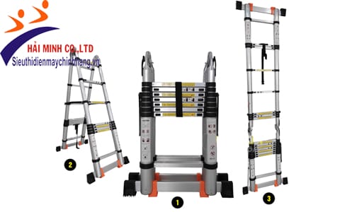 Thang nhôm rút chữ A Sumika SK500D chính hãng