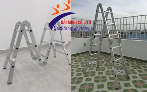 Thang nhôm gấp 4 đoạn Sumika SK603 chính hãng