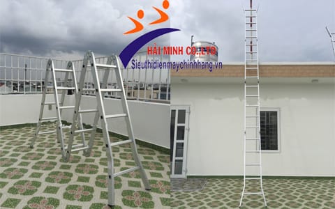 Thang nhôm gấp 4 đoạn Sumika SK605 tiện dụng
