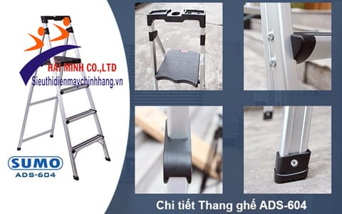 Thang ghế 4 bậc Sumo ADS-604 chắc chắn
