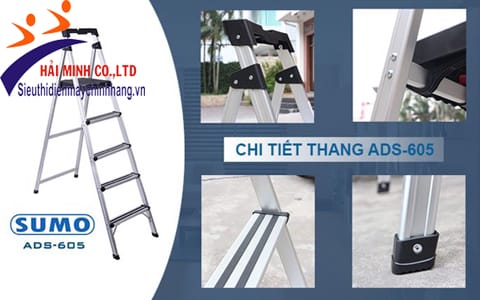 Thang ghế 5 bậc Sumo ADS-605 chắc chắn