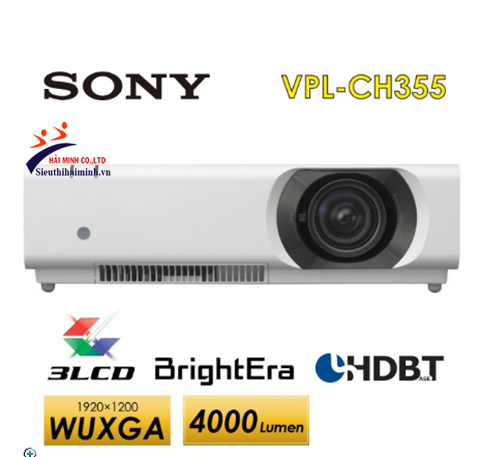 [Review] máy chiếu sony hd VPL-CH355 độ sáng tới 4000 Lumens