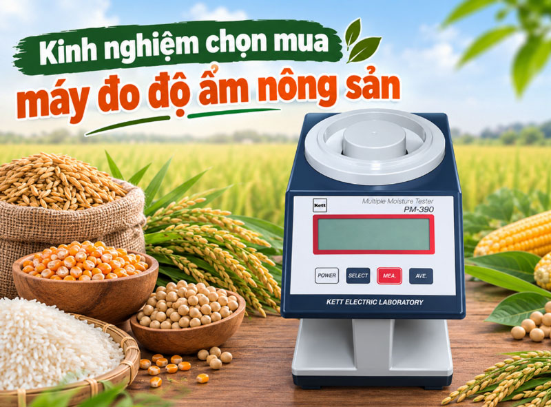 Kinh nghiệm chọn mua máy đo độ ẩm nông sản