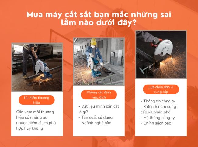 Sai lầm thường mắc khi mua máy cắt sắt để bàn