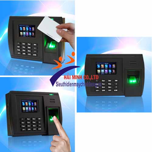 Máy chấm công kiểm soát cửa sử dụng vân tay hoặc thẻ từ