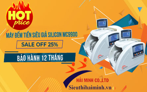 Máy đếm tiền Siliconv với nhiều chương trình hấp dẫn