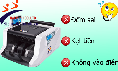 Sử dụng máy đếm tiền thường gặp những lỗi gì