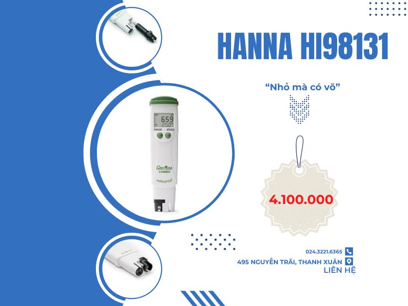 Bút đo pH nước Hanna HI98131