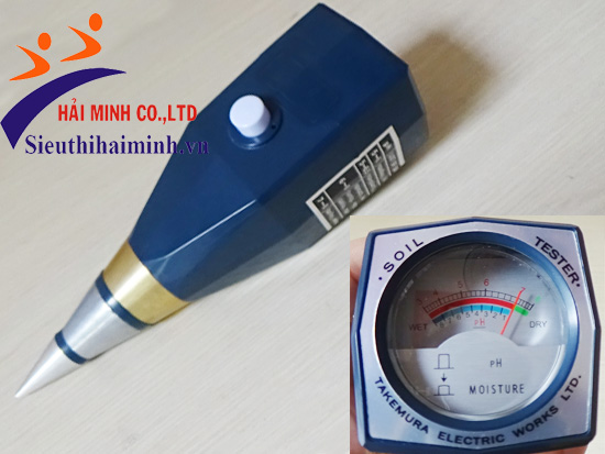 Máy đo pH và độ ẩm đất takemura DM-15