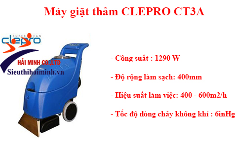 Máy giặt thảm CLEPRO CT3A giá rẻ, chất lượng