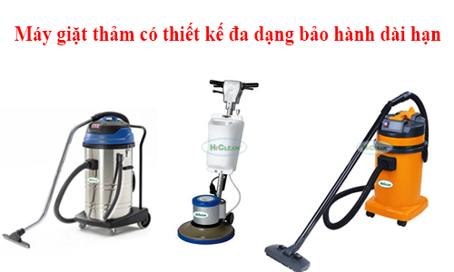 Máy giặt thảm có thiết kế đa dạng bảo hành dài hạn