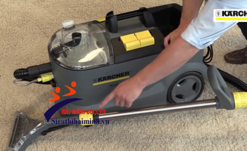 Sử dụng máy giặt thảm đúng quy trình, cầm đúng cách