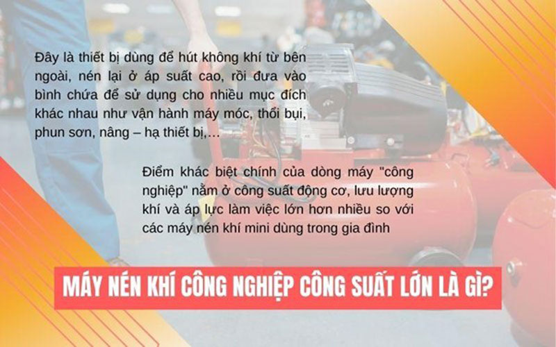 Tìm hiểu chi tiết về máy nén khí công nghiệp
