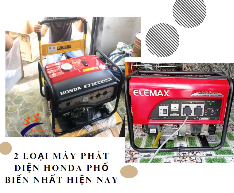 2 loại máy phát điện Honda phổ biến nhất hiện nay