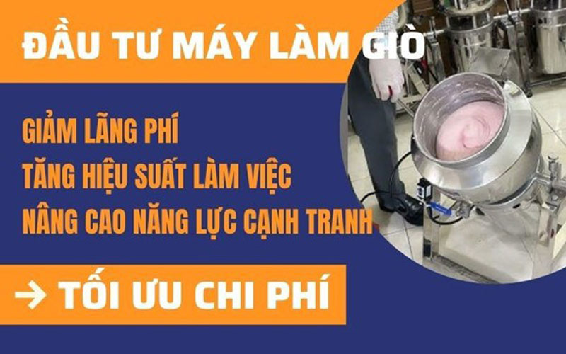 Đầu tư mua máy xay giò chả chất lượng tại Hải Minh