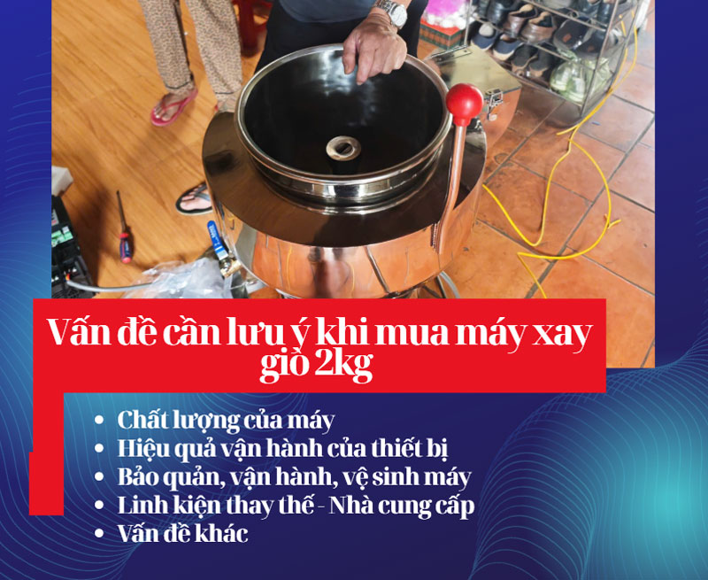 Vấn đề cần lưu ý khi mua máy xay giò 2kg