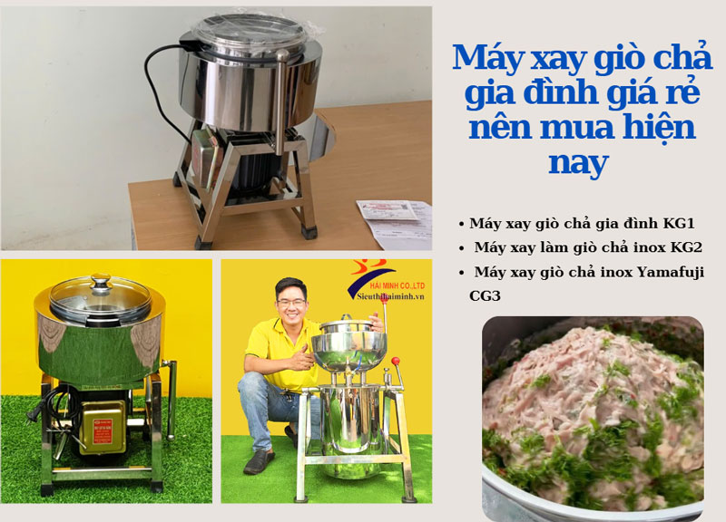 Máy xay giò chả gia đình giá rẻ nên mua hiện nay
