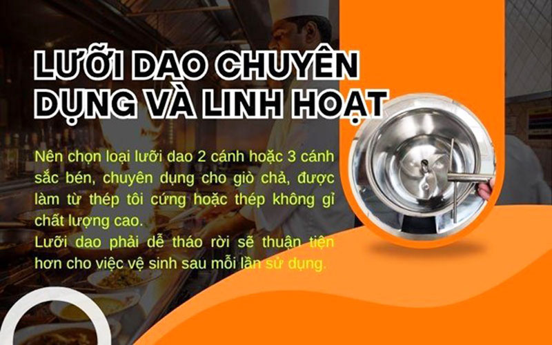 Lưỡi dao chuyên dụng và linh hoạt