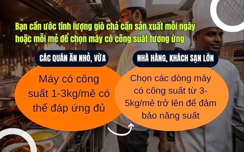 Những lưu ý vàng khi chọn máy xay giò phù hợp