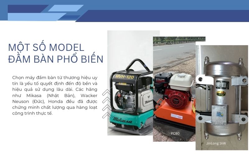 Một số model đầm bàn phổ biến 
