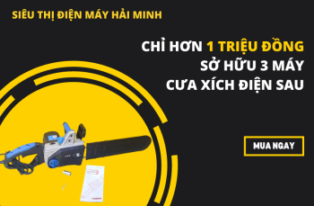 Chỉ hơn 1 triệu đồng sở hữu 3 máy cưa xích điện sau