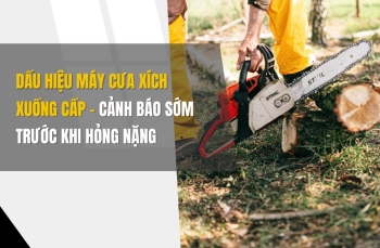 Dấu hiệu máy cưa xích xuống cấp - Cảnh báo sớm trước khi hỏng nặng