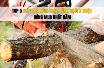 Top 5 máy cưa xích chạy xăng dưới 3 triệu đáng mua nhất năm