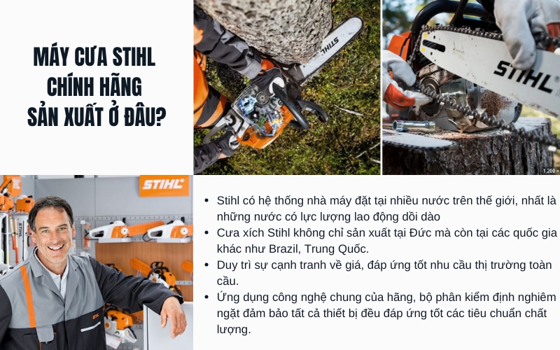 Máy cưa STIHL chính hãng sản xuất ở đâu