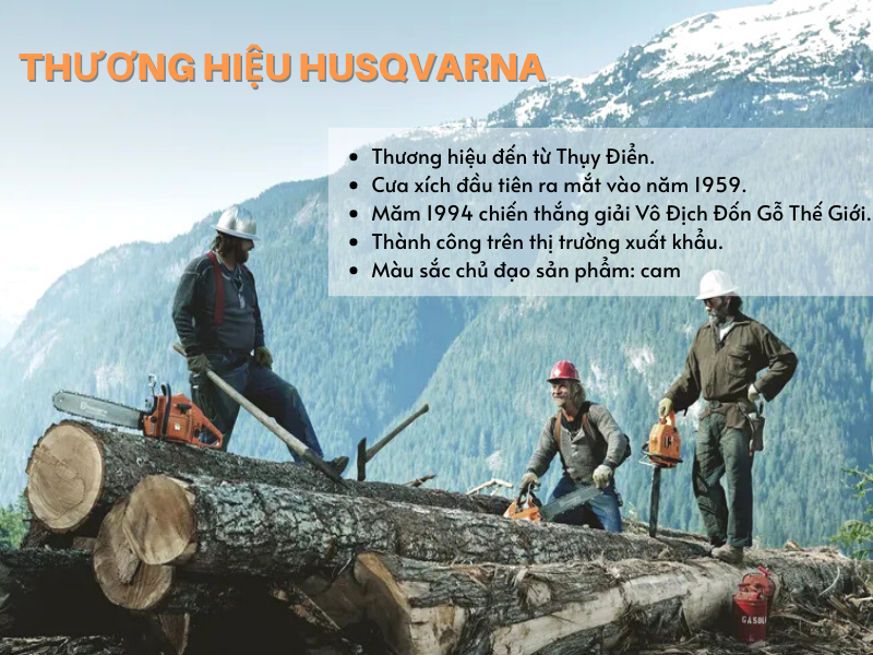 Về thương hiệu máy cưa gỗ Husqvarna