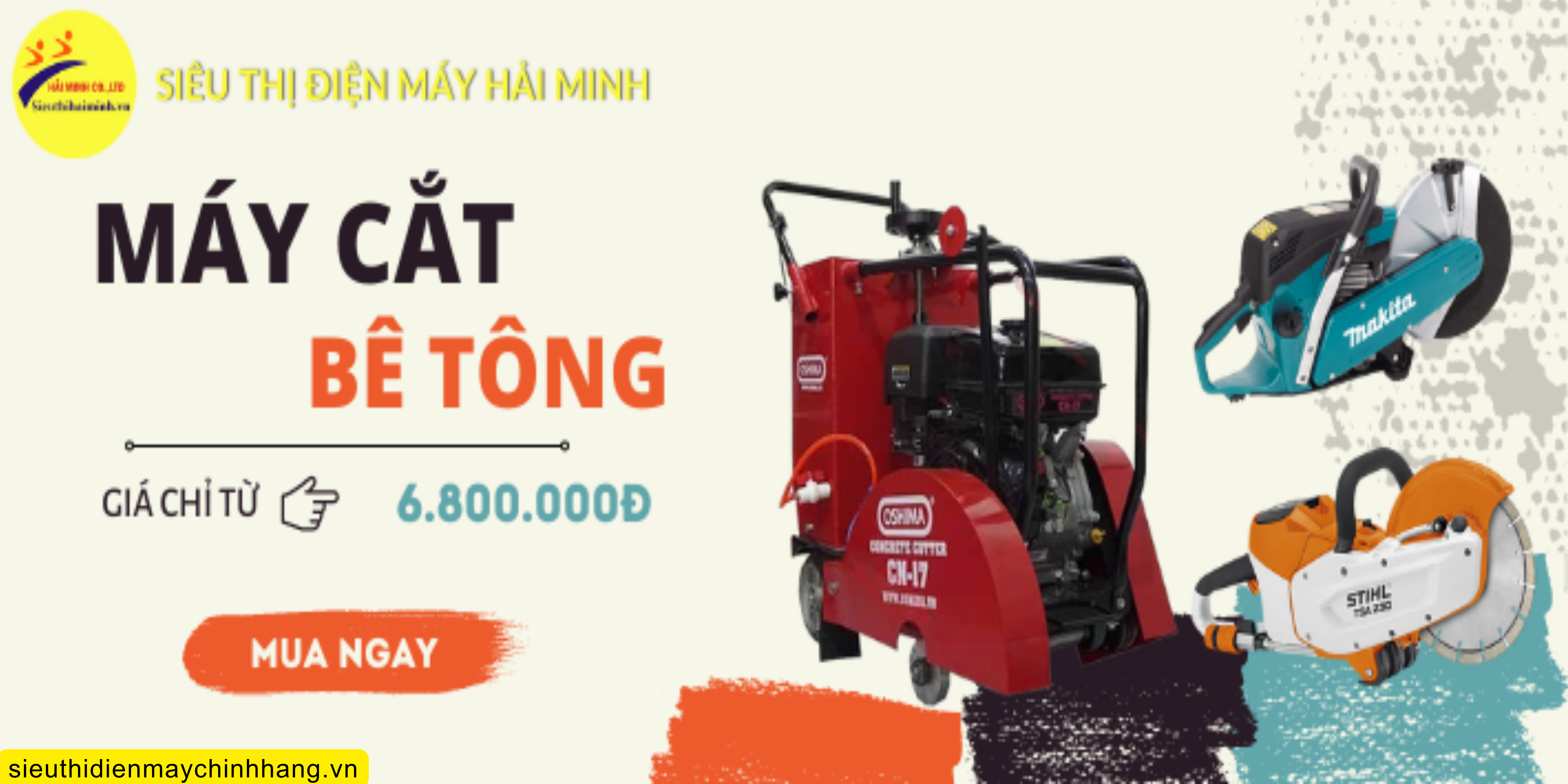 Máy cắt bê tông Siêu thị Điện máy Hải Minh