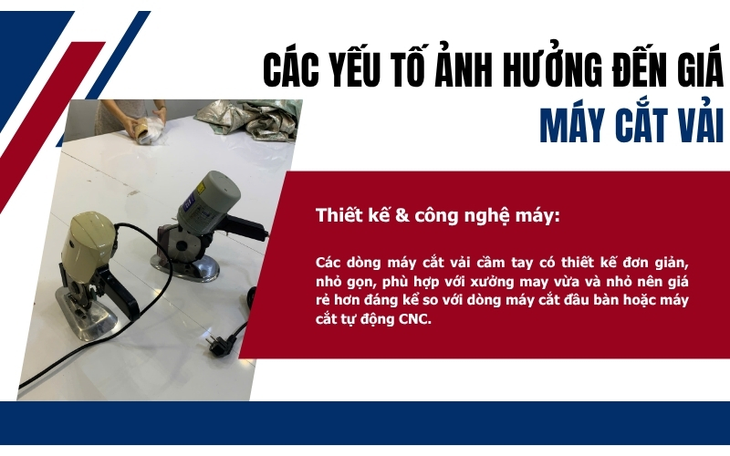 Các yếu tố ảnh hưởng đến giá máy cắt vải
